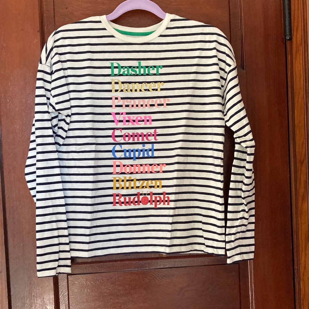 Girls Boden holiday shirt